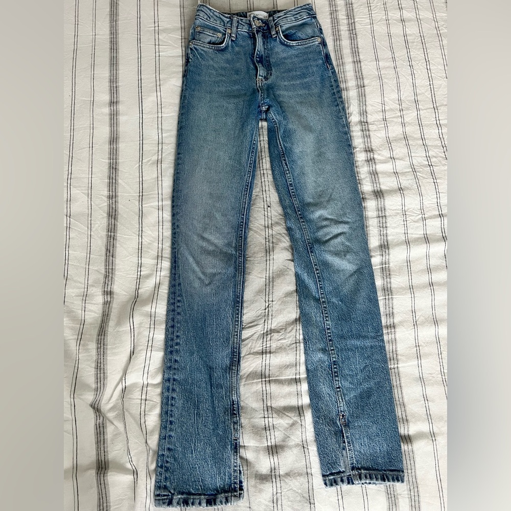 Zara High Waisted Flare Fit Jeans